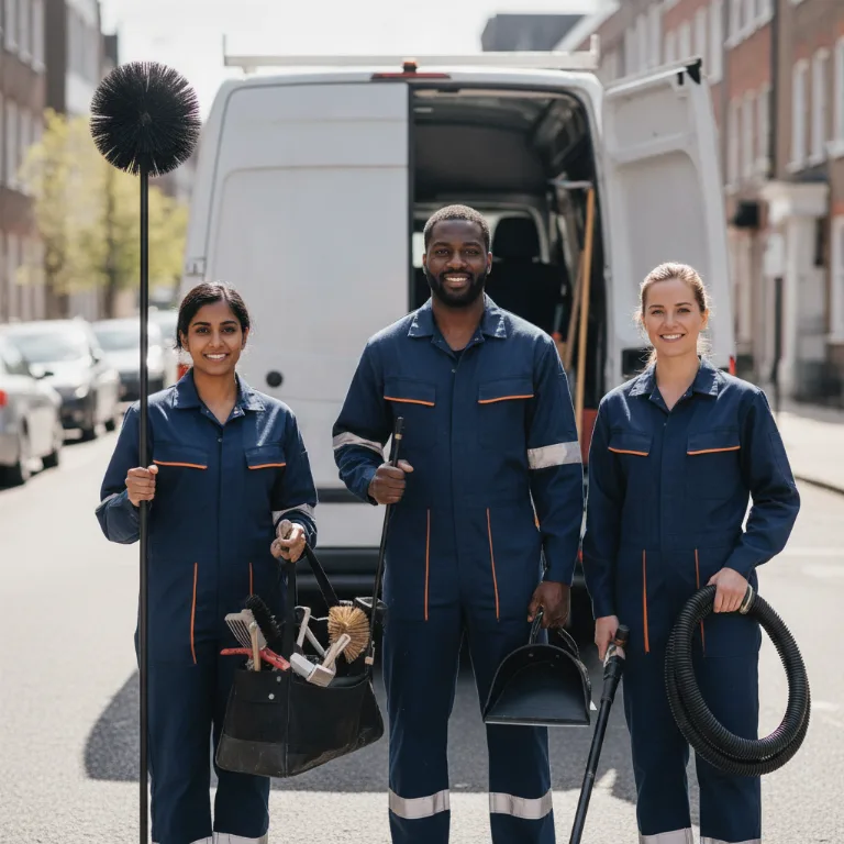Schoorsteenveger team in Velsen-Zuid